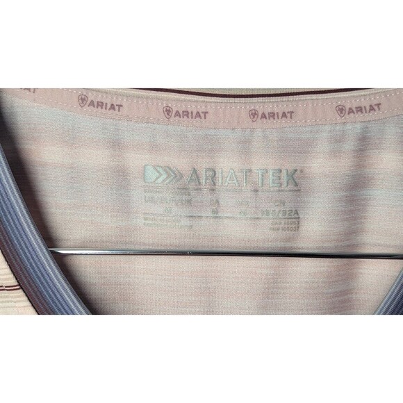 Ariat Tek Laguna SS Bslyr V Neck Shirt Womens Size M - Picture 2 of 5